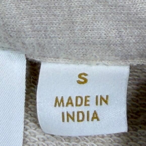 Nicoblue Womens Small Cream Blue 1/4 Zip Long Sleeve Pullover Casual Top Soft - Picture 4 of 10